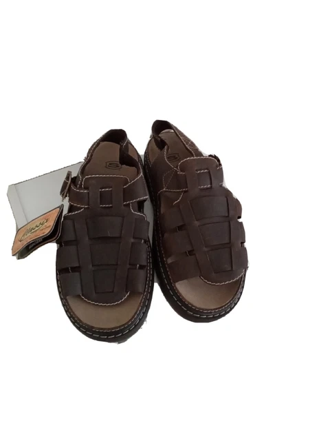 "New" Vintage 90'S Classix Skechers Jammers Brown Leather Size 13
