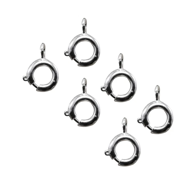 20pcs Alloy Spring Ring Clasps Connection Clasp DIY Jewelry Making Accessory