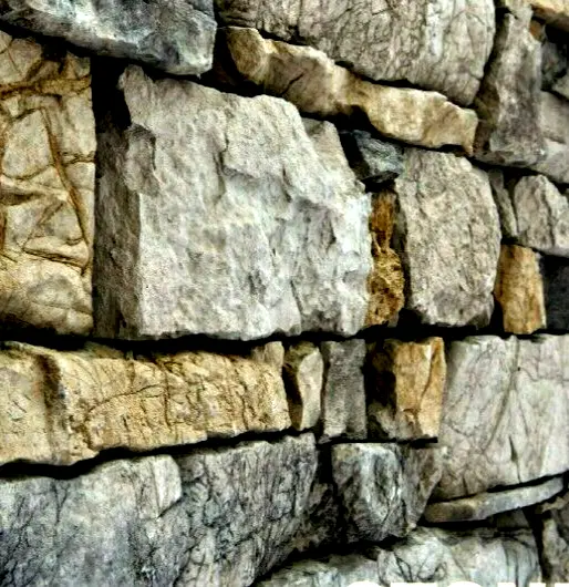 MUESTRA GRIS LEDGESTONE - Piedra apilada exterior, cara de piedra para paredes exteriores