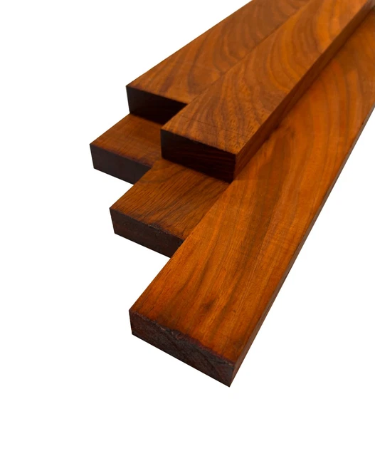 Exotic Wood Zone 6 Pack Set, African Padauk Lumber Boards 3/4" x 2" x 24"