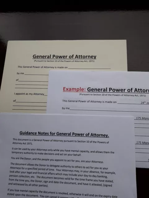 POWER OF ATTORNEY KIT - LEGAL FORMS -  Legally valid with Guidance, 2024 Edition