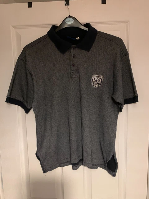 Official West Bromwich Albion FC West Brom Grey Polo Top Shirt Size Small S
