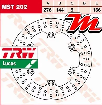 Disque de frein Avant TRW Lucas MST 202 pour Honda GB 500 Clubmann PC16 1988-