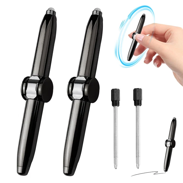 Stylo à Bille Bolt Action AUAUY - Métal Premium Avec 5 Recharges, Coffret Cadeau
