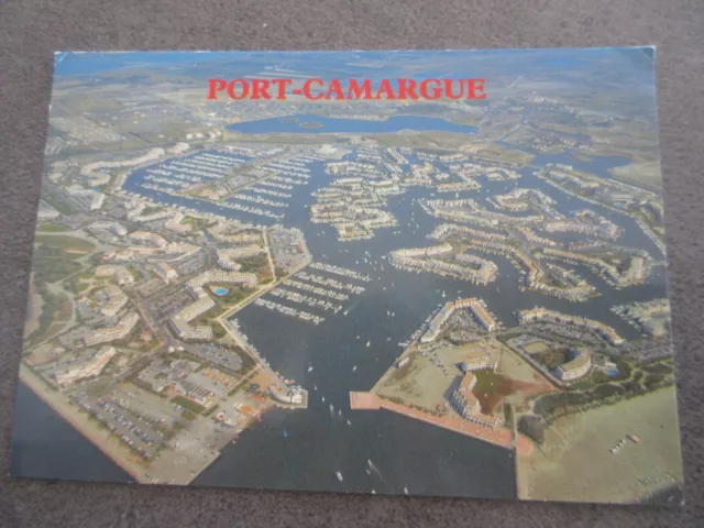 Carte Postale  1989 Gard  PORT CAMARGUE Vue aérienne