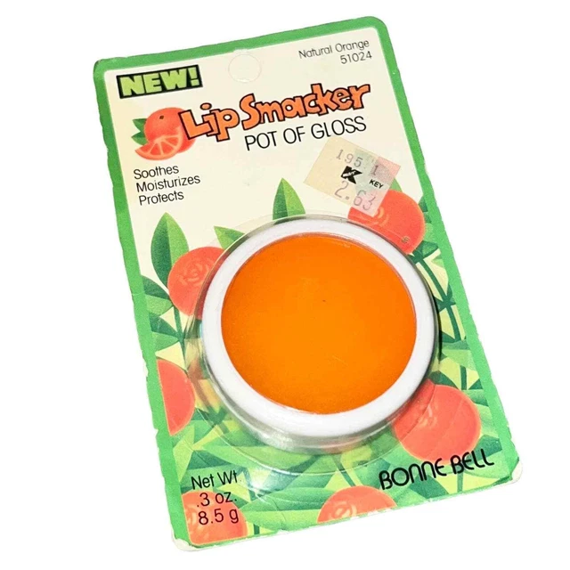 VTG Y2k Bonne Bell Lip Smacker Pot of Gloss Natural Orange Lip Balm