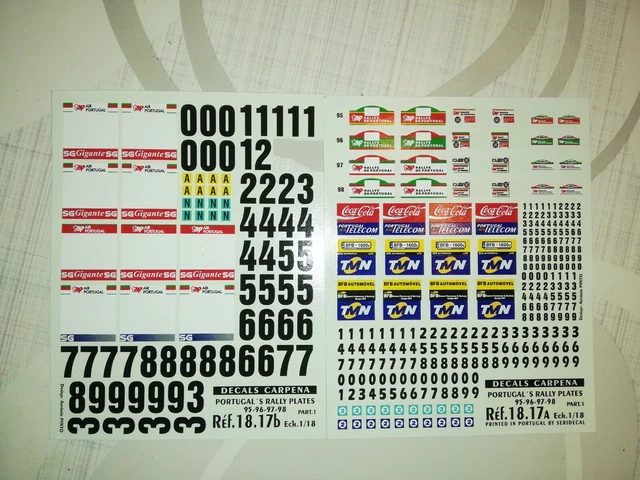 Zen Graphics - Rallye De Portugal Door Numbers Zen Graphics - Rallye De Portugal Door Numbers
