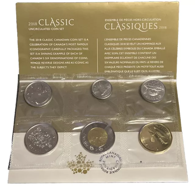 🇨🇦 2018 Uncirculated Canadian Classic Coin Set