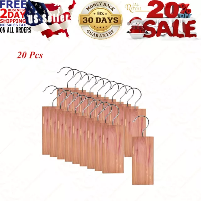 20 Pcs&Cedar Hangers Blocks Natural Red Cedar Blocks For Clothes Storage Cedar H