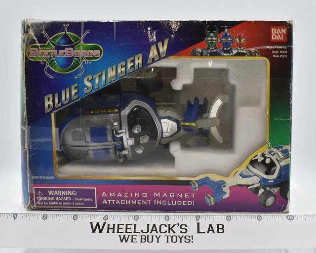 1996 BANDAI 12 INCH BEETLEBORGS BLUE STINGER PLUS FREE GIFT
