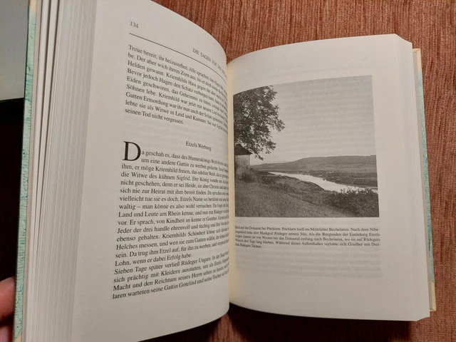 DEUTSCHE HELDEN-SAGEN Luxusausgabe Schöner PERGAMENT HANDEINBAND Nibelungen 10