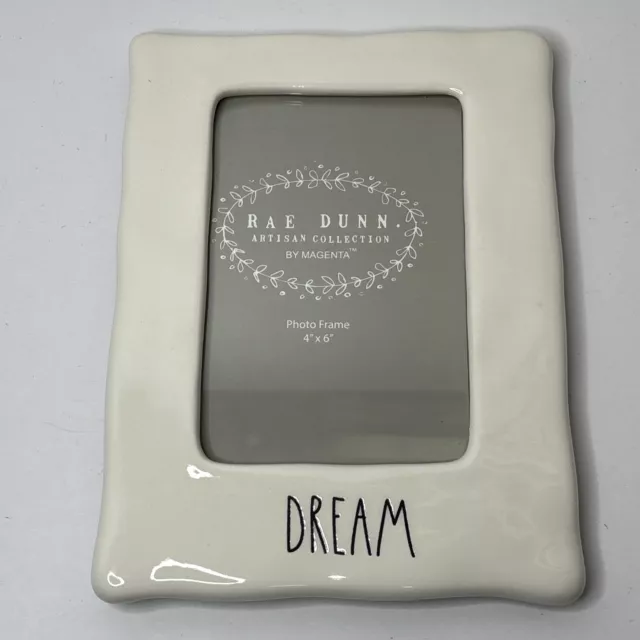 Rae Dunn Ceramic Photo Frame DREAM 4" x 6"