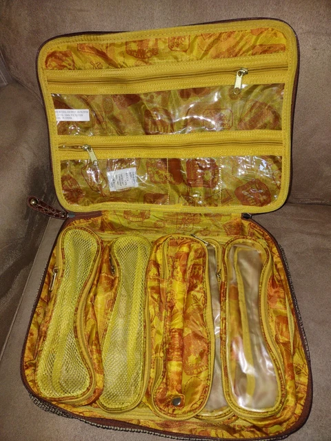 Samantha Brown  Faux Croc Makeup Travel Bag Brand New 5 ind. bags 2 Large pocket 11