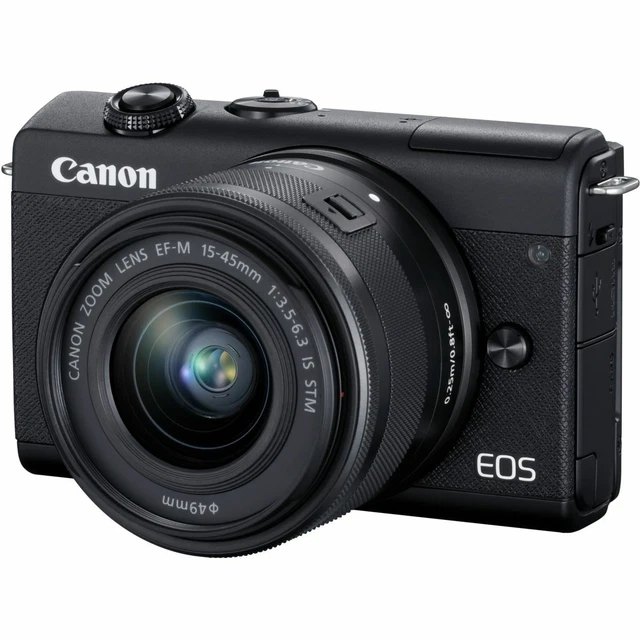 Appareil photo Hybride CANON EOS M200 Noir + EF-M 15-45mm IS STM