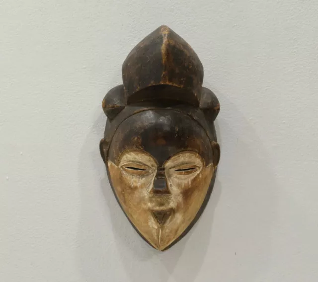 African Mask Gabon Punu Female Mask Hand Carved Wood