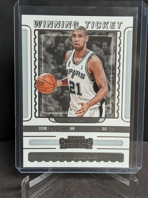 19-20 Panini Contenders Winning Ticket #23 Tim Duncan