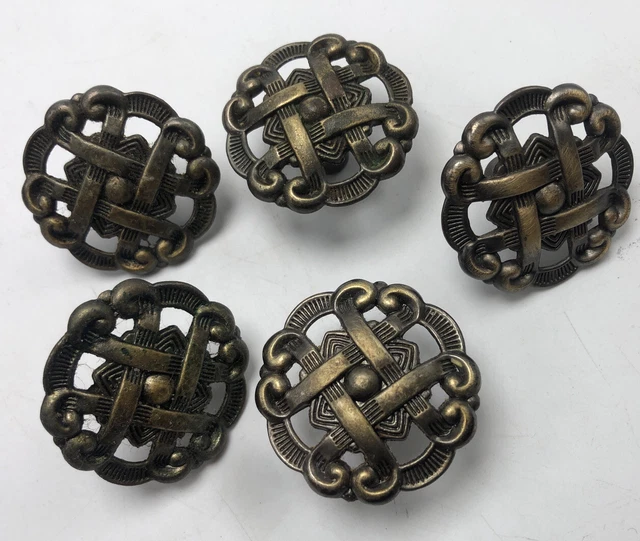 Vintage Cabinet Handles Furniture Knobs Kitchen Drawer Cupboard Ring Pulls Screw