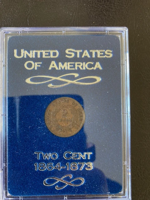 1864 2 Cent Piece, civil war era coin (see pics for condition)