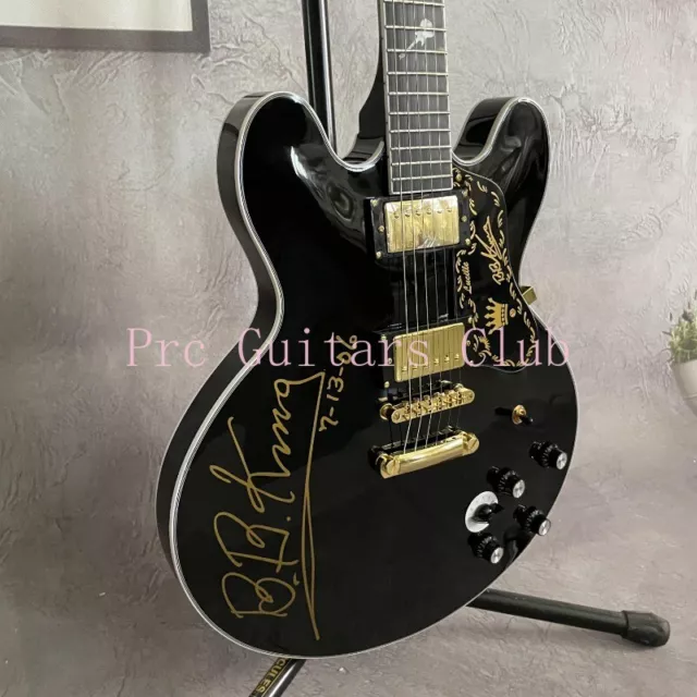 Brand New BB King Signature Electric Guitar Black Fretboard Inlay Gold Hardware 2