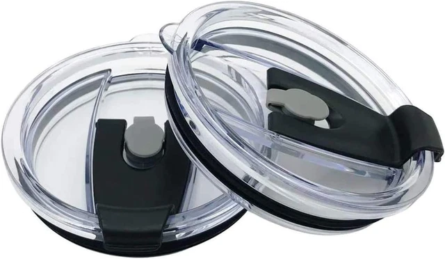 2 Replacement Flip Lids for Stainless Steel Insulated Tumbler Travel Mug, Compat 10