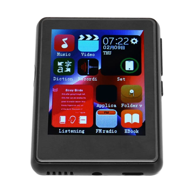 (Noir)Lecteur MP3 4 Go Avec 5.0 Lecteur MP3 De Musique Portable Pour