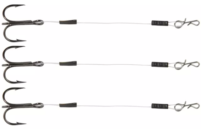 Balzer Shirasu Hardmono Stinger Rig, 3 Stingerhaken, Zusatzhaken für Gummifische