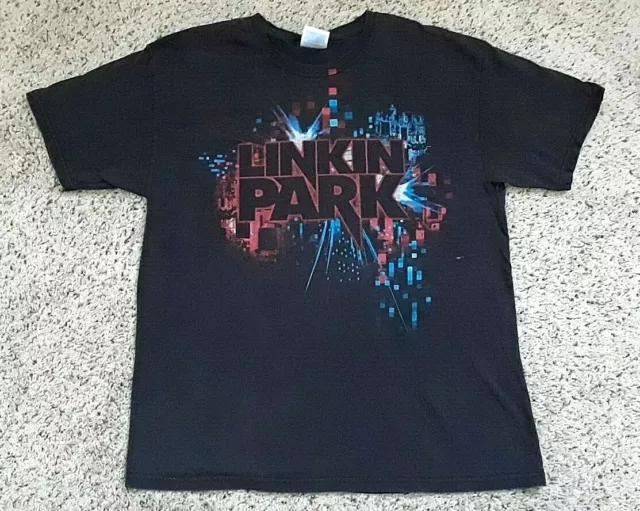 Vintage Linkin Park Rock Band Metal Rap Concert Tour Graphic T Shirt L