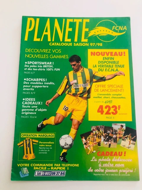 Affiche poster officiel football match FC Nantes 1997 98 1434