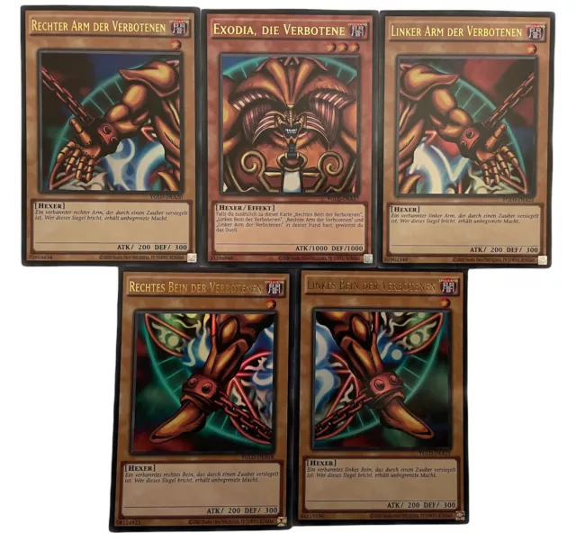 Yu Gi Oh ! Karten Komplette EXODIA ULTRA RARE  DEUTSCH NM Set 🔥