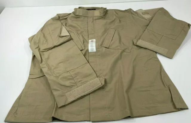 New Medium Long Truspec 1286 Tactical Response Uniform Shirt Khaki Medium Long