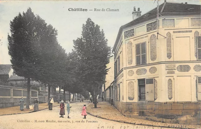 Cpa 92 Chatillon Rue De Clamart