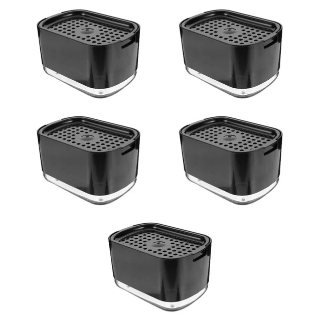 5 piezas Soporte de esponja esponja dispensador de jabón tipo prensado dispensador de jabón