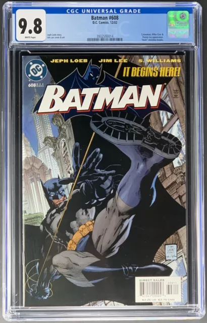 Batman #608 1st Print CGC 9.8 Hush Storyline Begins Jim Lee Cover & Art