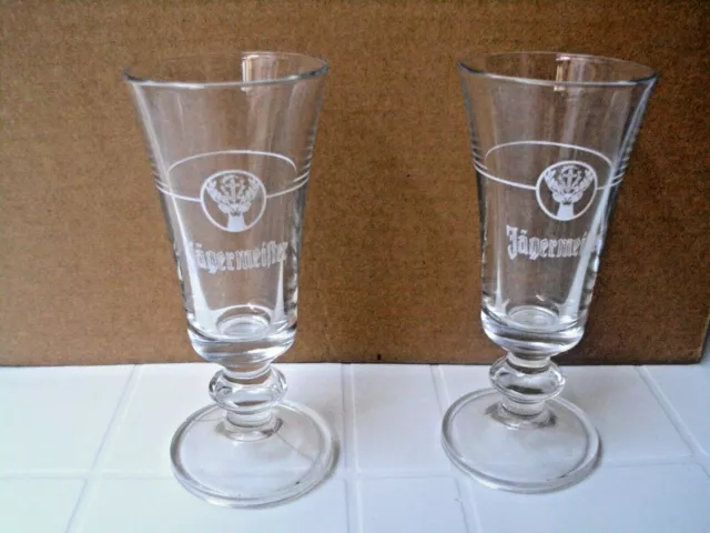 Set, N.2 Jagermeister  Bicchieri Class Calici Pubblicitari Bicchiere Vintage