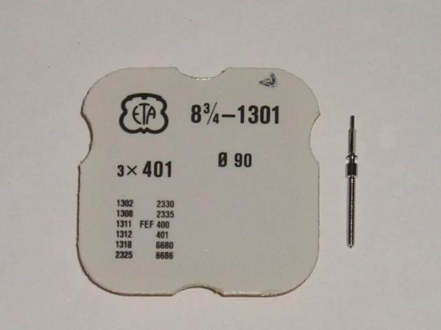 Tige De Remontoir ETA 955.101 Mâle - Compatible 555.121, 955.031, Etc. - Neuf De Stock (NOS)