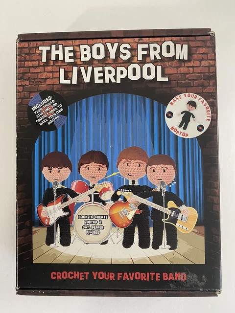 Kit de crochet Beatles Boys from Liverpool NOB para 1 muñeca Beatles kit de crochet