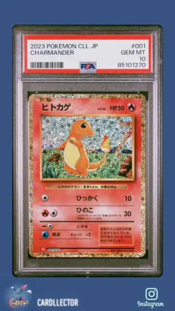 Pokémon Card Japanese - CHARMANDER 001/032 Classic Collection CLL - PSA 10