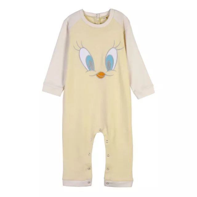 Tutina a Maniche Lunghe per Bambini Looney Tunes Grigio Giallo Taglia:Taglia -