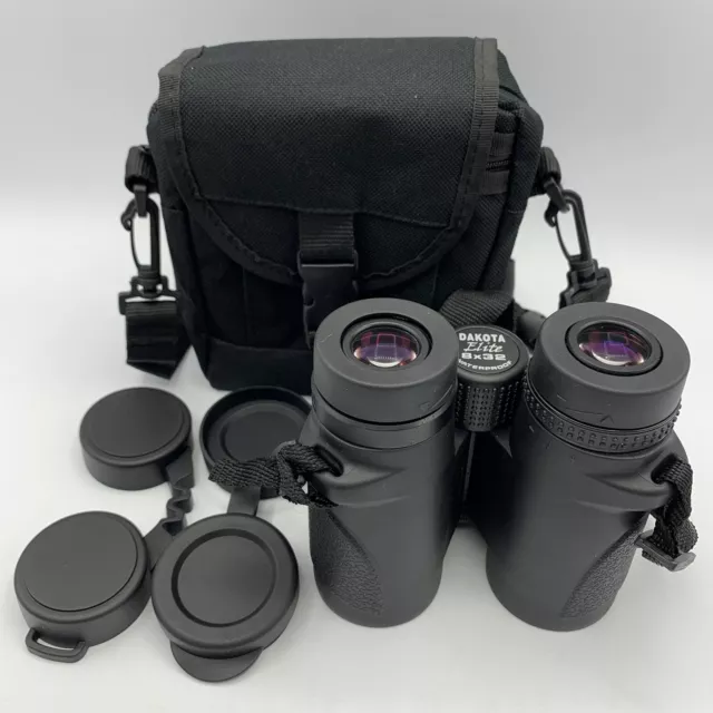 Dakota Elite 8x32 Waterproof Binoculars With Lens Covers & Case
