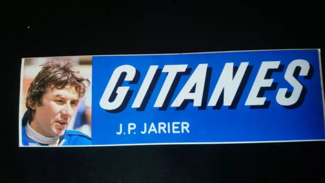 Autocollant sticker vintage publicitaire Gitanes J. P Jarier