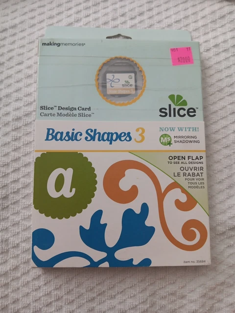 Tarjeta de diseño Making Memories Slice Shapes 3 2010 #35684 NUEVA Y SELLADA