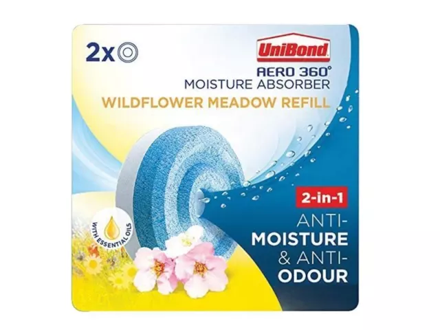 UniBond - Ricarica Aero 360 Moisture Absorber Wildflower Meadow (confezione 2)