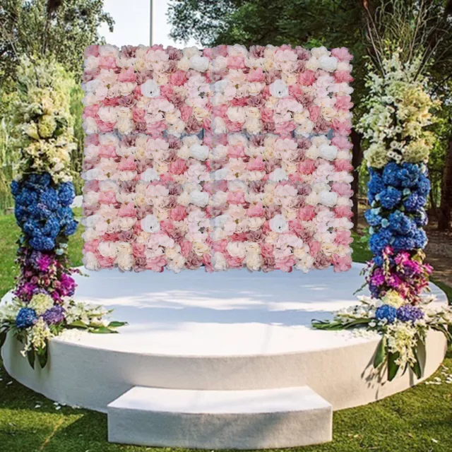 12 Stück Kunstblumenwand Künstliche Blumenwand Rosenwand DIY Hintergrund 40x60cm