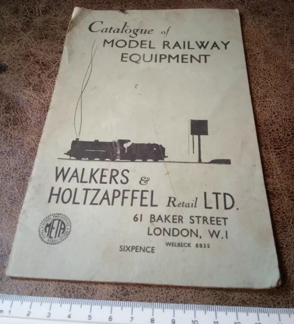 Vintage Walkers & Holtzappel model railway catalogue circa 1955