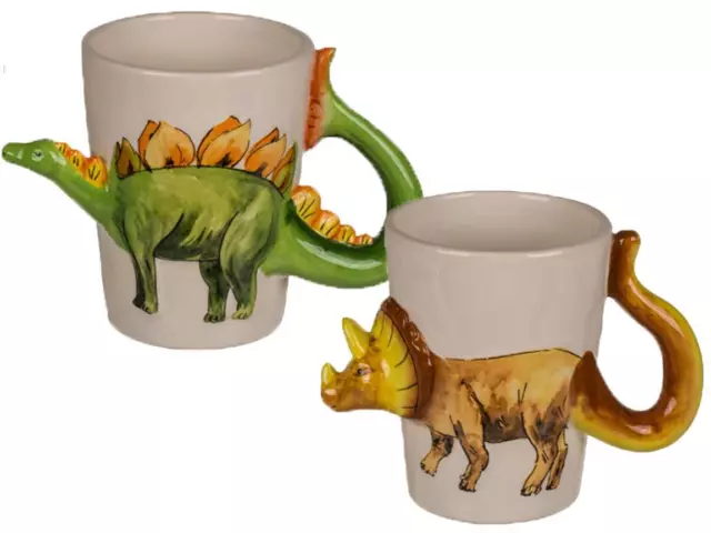 Bada Bing 2er Set Dino Tasse 3D Dinosaurier Ca. 250 ml Füllmenge Kinderbecher...