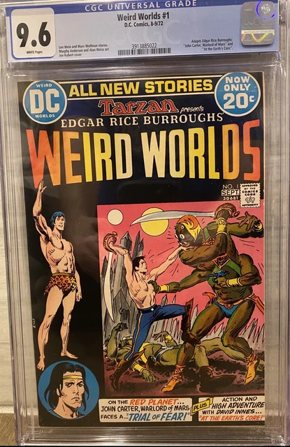 Weird Worlds - DC 1972 | CGC 9.6. (w) | John Carter Of Mars adaption