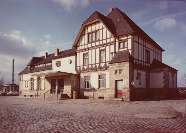 FOTO   DB  Empfangsgebäude Bhf Weetzen 1972  ca.14x19 (AGF1961)