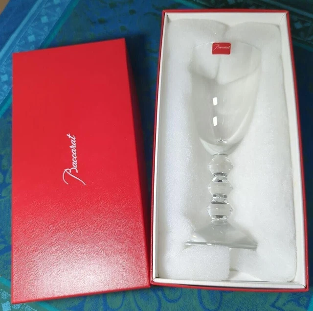 Baccarat Vega Green Wine Glass with Box Crystal Glass Height 7.1in New