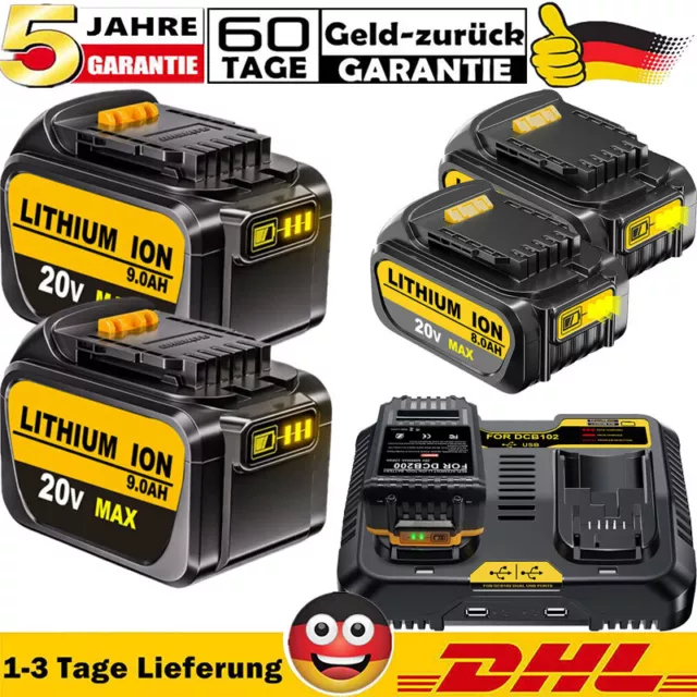 Für DeWalt 18V 9,0Ah DCB184 Akku XR Li-Ion AKKU Für DCB182 DCB205-2 DCB200-2 DHL