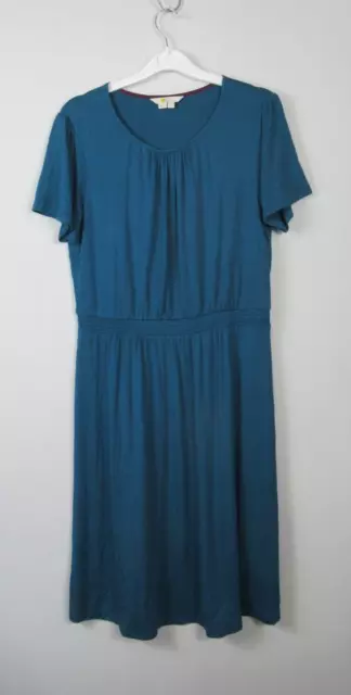 Boden Evangaline Drapey Jersey Dress Blue size 12 J0469  New